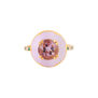 Lavender amethyst and enamel ring by Azga